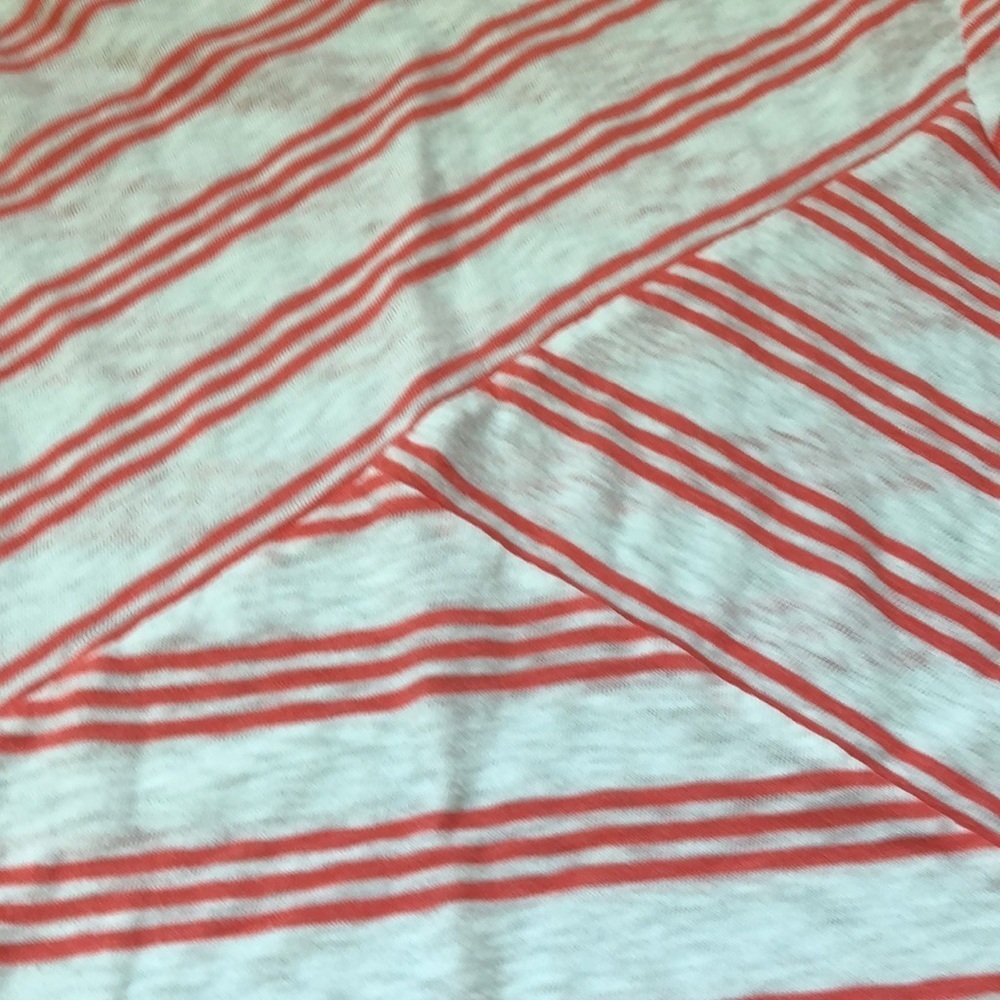 J. Crew Striped Wrap Design Structured Tee Xxs - image 2